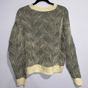 Knit sweater shirt
